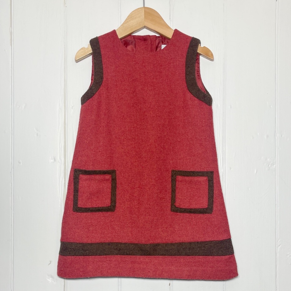 EPK Designed in France 🇫🇷 Wool Classic Preppy Color Block Shift Dress